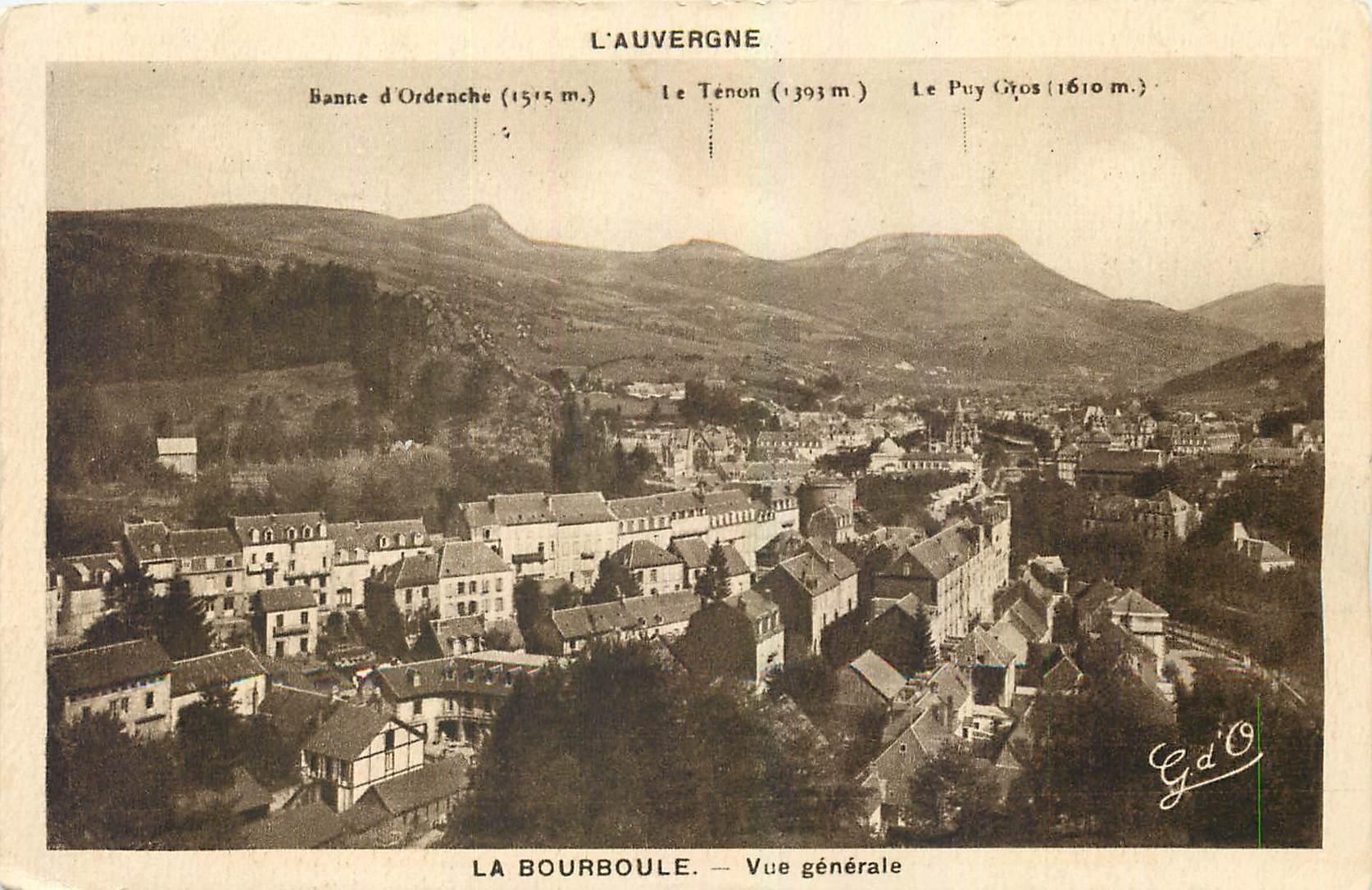 CPA l'Auvergne La Bourboule Vue generale 