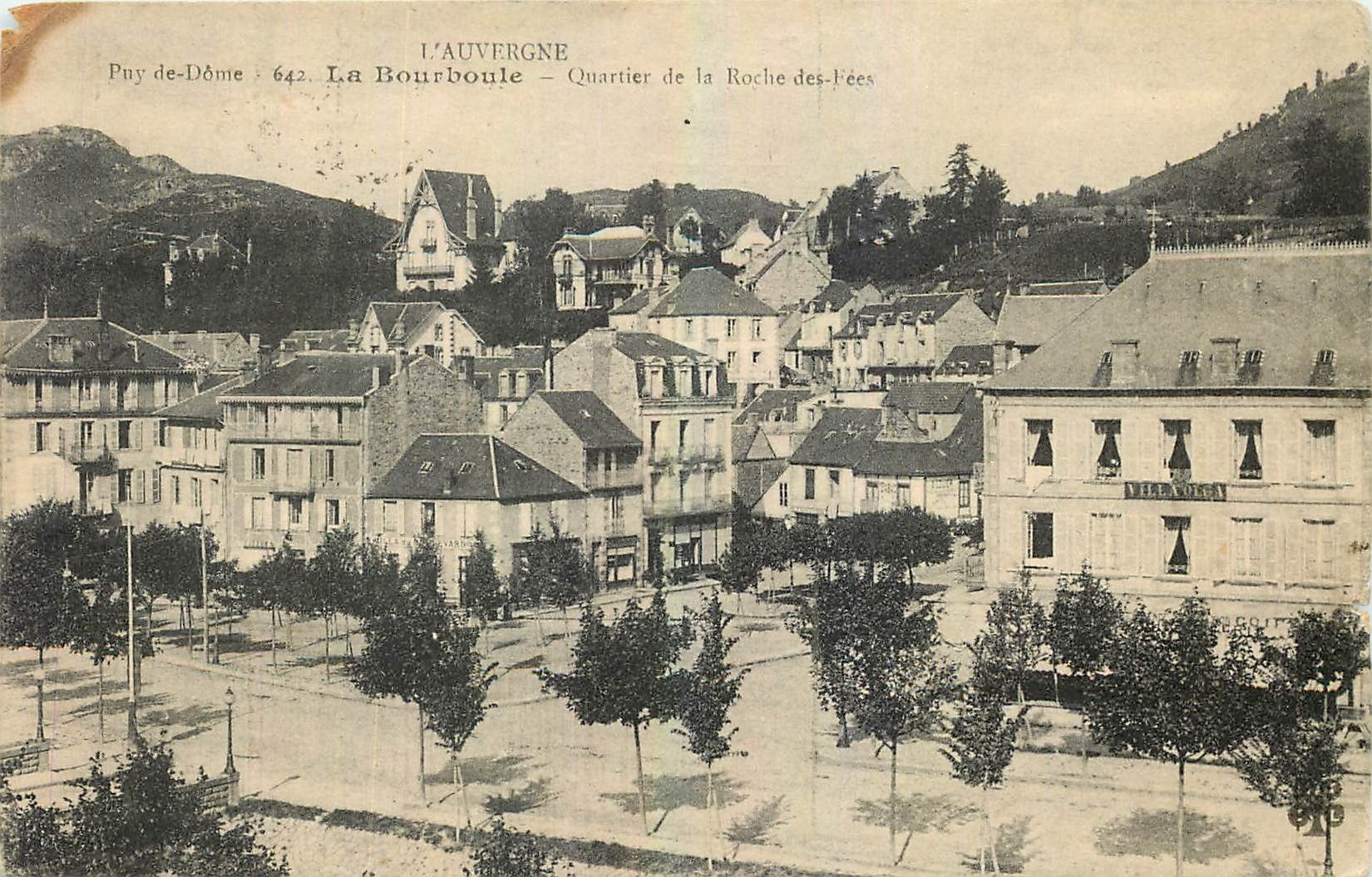 CPA l'Auvergne Puy de Dome La Bourboule Quartier de la Roche 