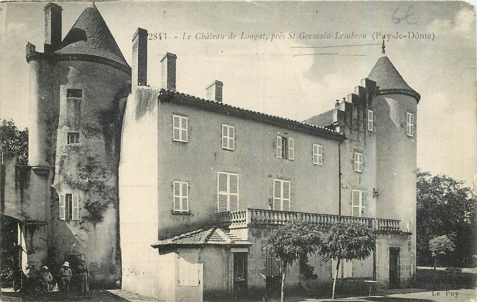 CPA Le Chateau de Longat pres St Germain Lembron Puy de Dome 