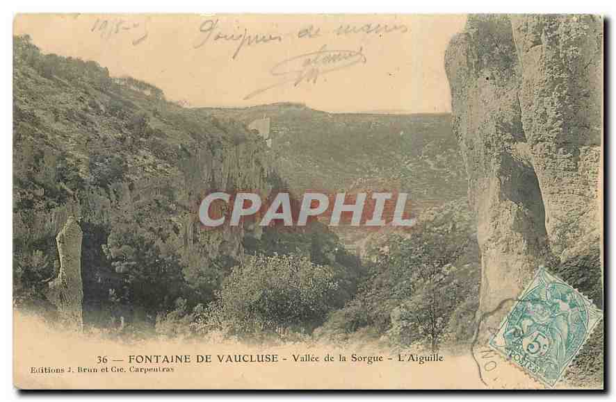 CPA Fontaine de Vaucluse Valllee de la Sorgue l'Aiguille 
