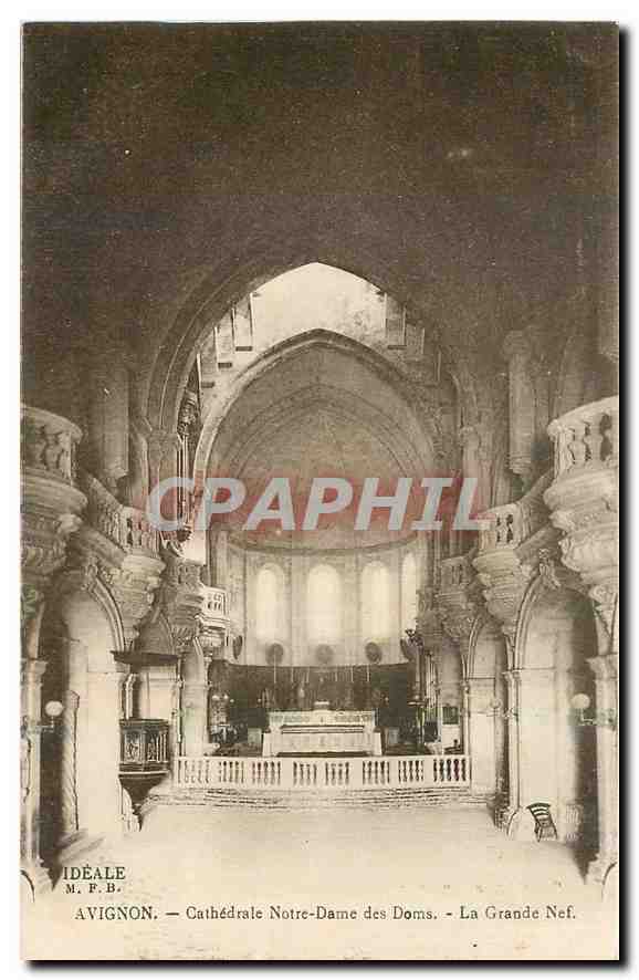 Avignon — Cathédrale Notre-Dame des Doms — La Grande Nef — Édition Idéale M.F.B.