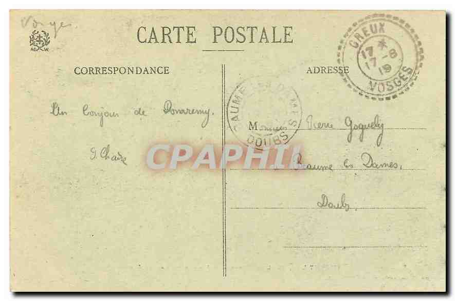 CPA Domremy la Pucelle Vosges Maison Jeanne d'Arc  — Verso