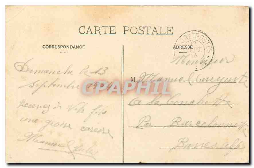 CPA Les Vosges Pittoresques Lac de la Maix  — Rückseite