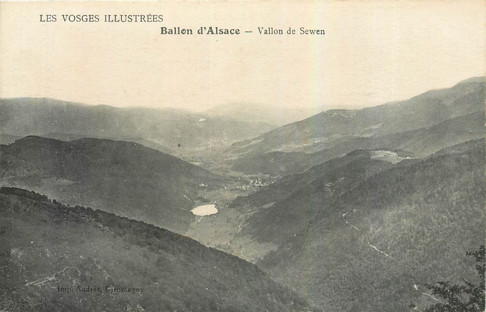 CPA Les Vosges Illustrees Ballon d'Alsace Vallon de Sewen 