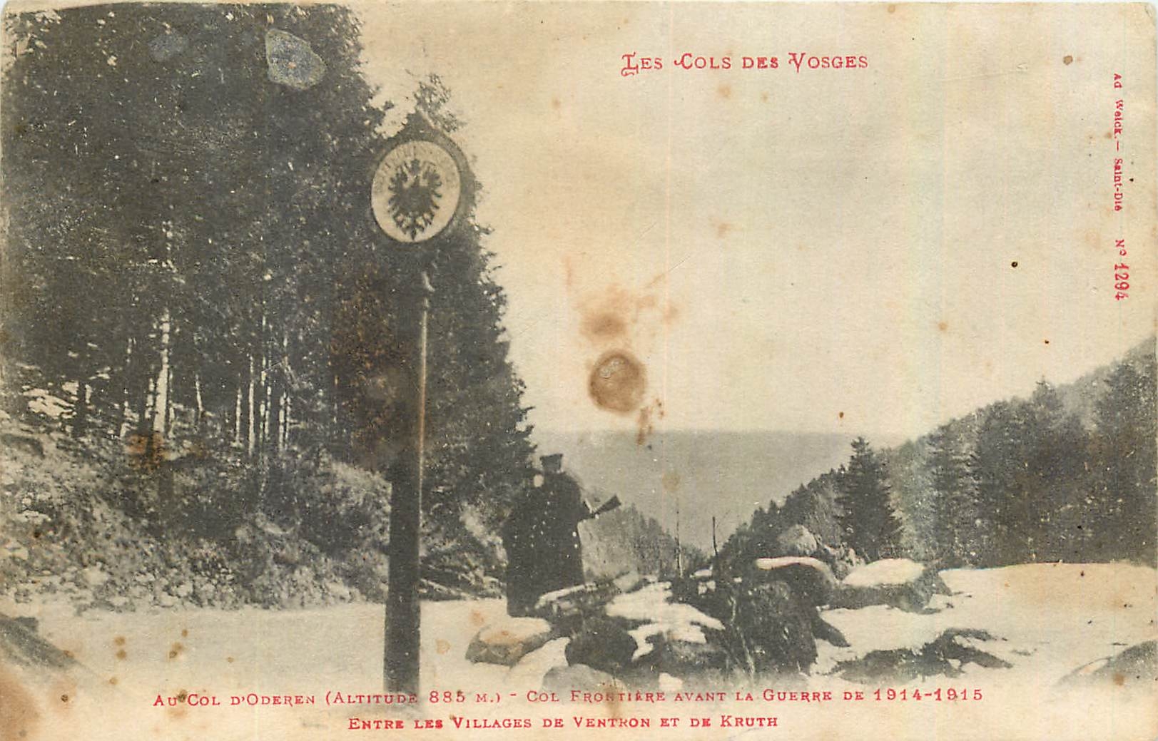 CPA Les Cols des Vosges Guerre de 1914 1915 