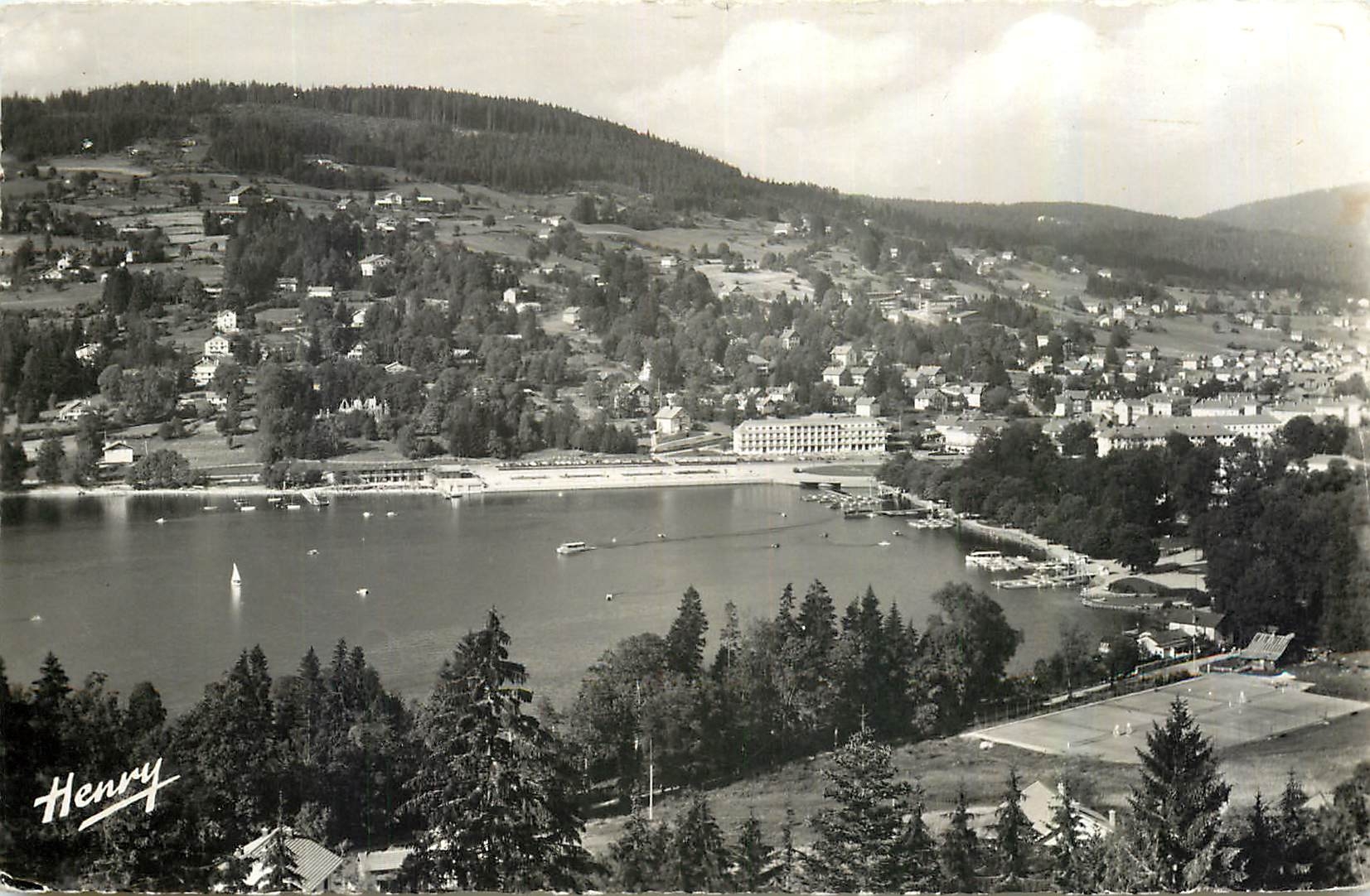 CPA Gerardmer Une partie du Lac 
