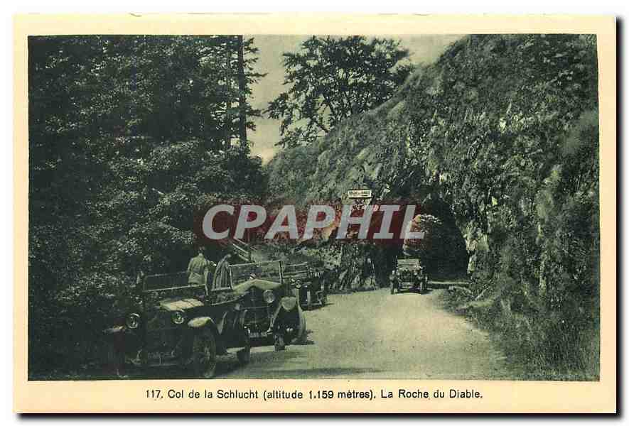 CPA Col de Schlucht La Roche du Diable 