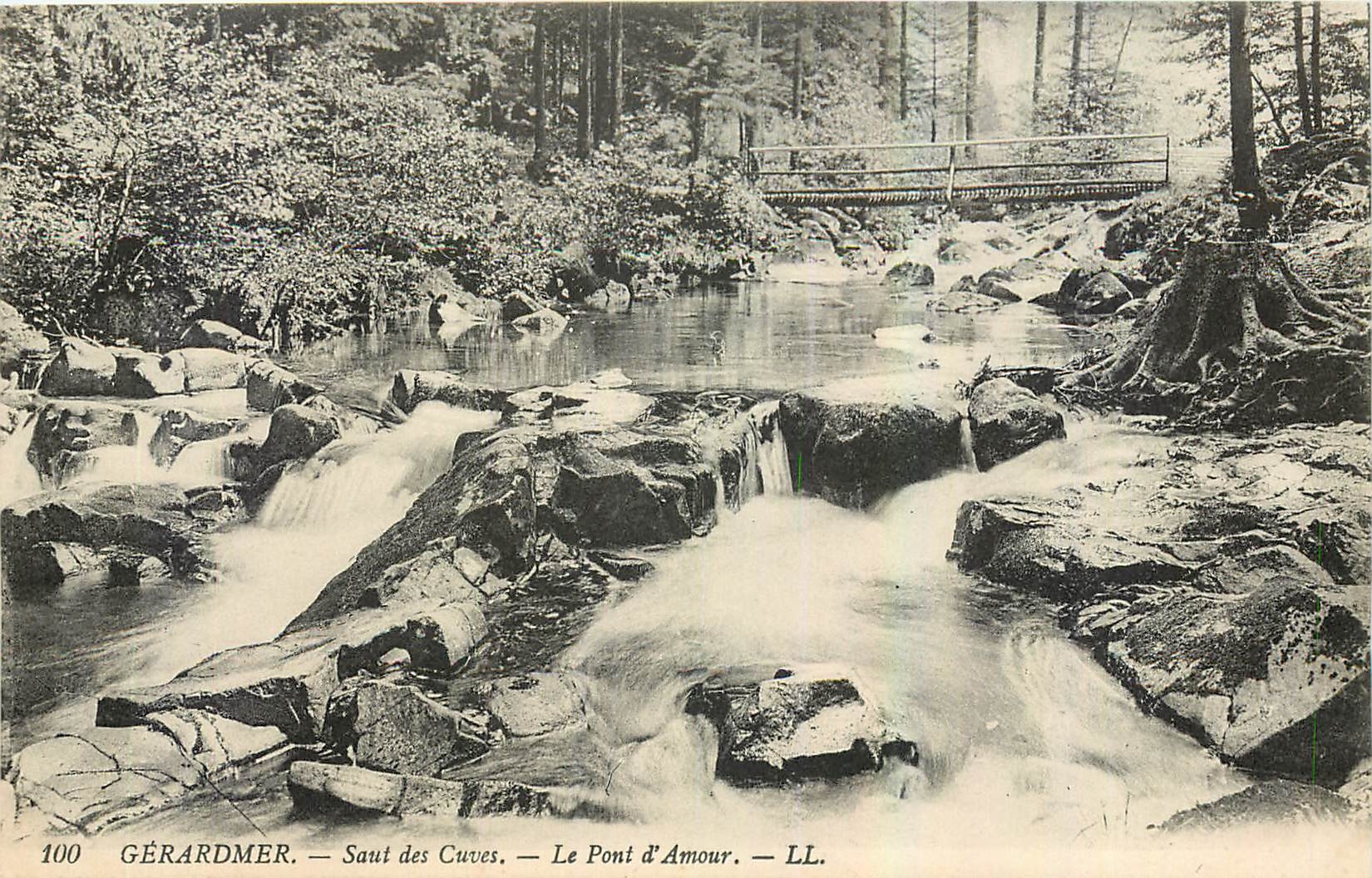 CPA Gerardmer Saut des Cuves Le Pont d'Amour 