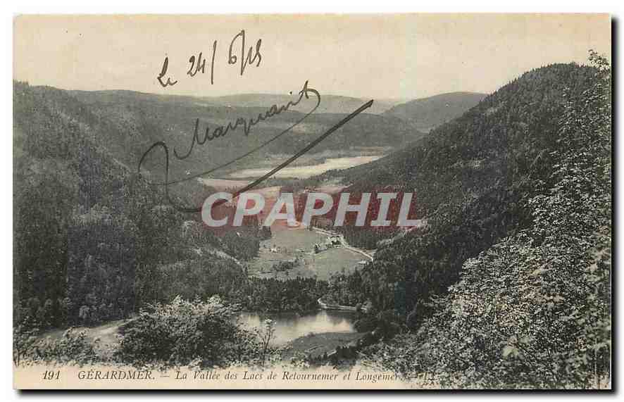 CPA Gerardmer La Vallee des Lacs Retournemer et Longemer 