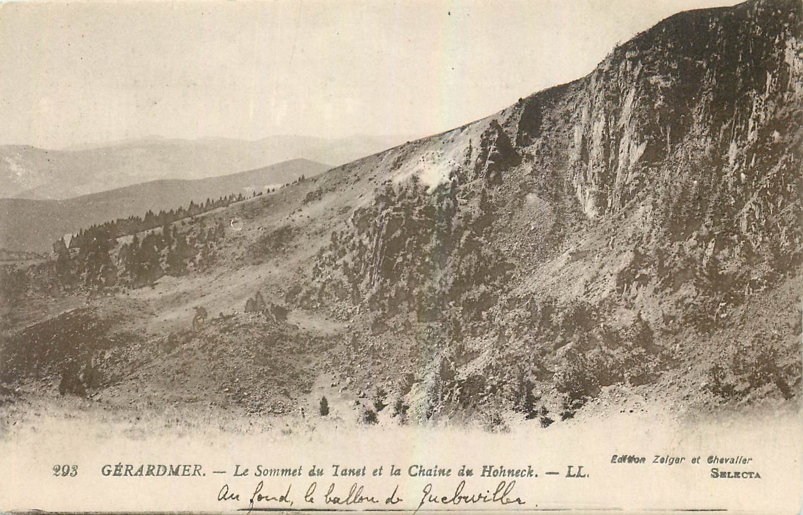 CPA Gerardmer Le Sommer du Tunel et la Chaine du Honneck 