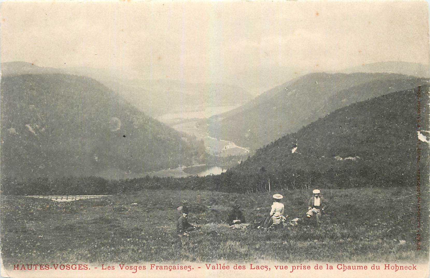 CPA Hautes Vosges Les Vosges Francaises Vallee des Lacs vue prise de la Chaume du Hohneck 