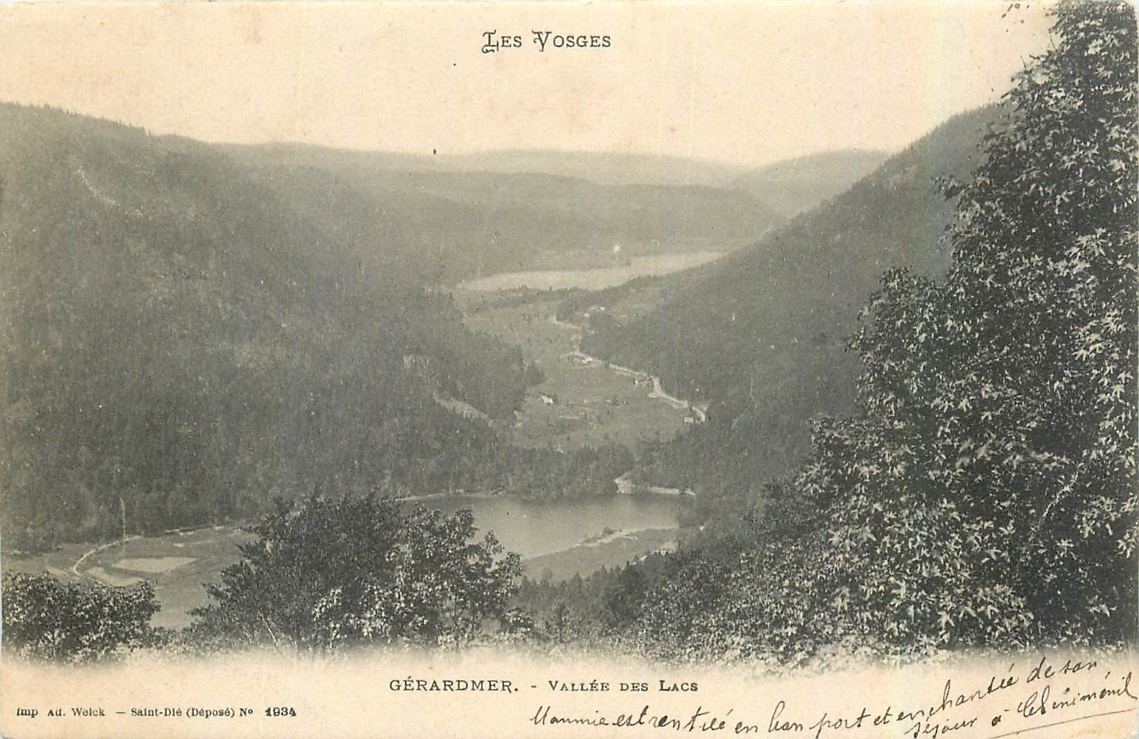 CPA Les Vosges Gerardmer Vallee des Lacs 