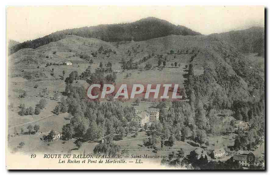 CPA Route du Ballon d'alsace Saint Maurice Les Roches et Pont de Morteville 