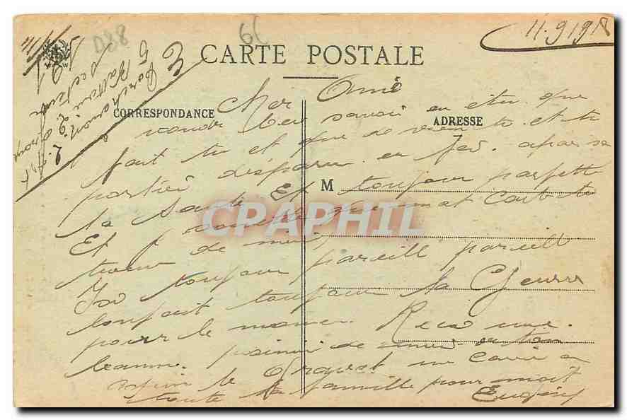 CPA Les Vosges Paysage d'Hiver A la Forain — Rückseite