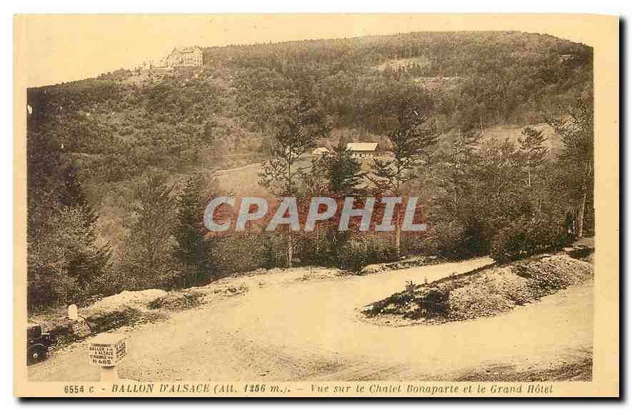 CPA Ballon d'Alsace Vue sur le Chatel Bonaparte et le Grand Hotel 
