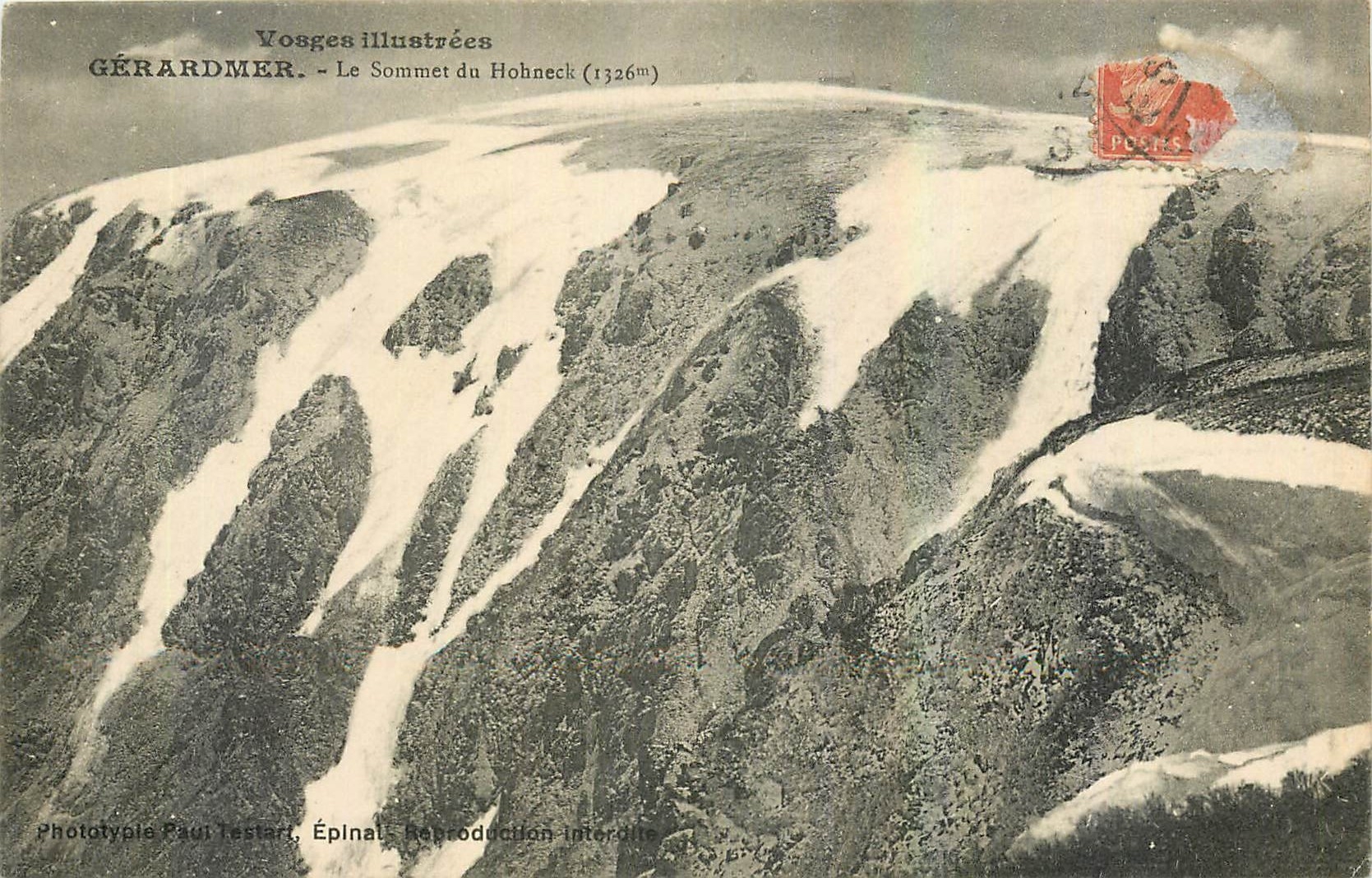 CPA Vosges Illustrees Gerardmer Le Sommet du Hohneck 