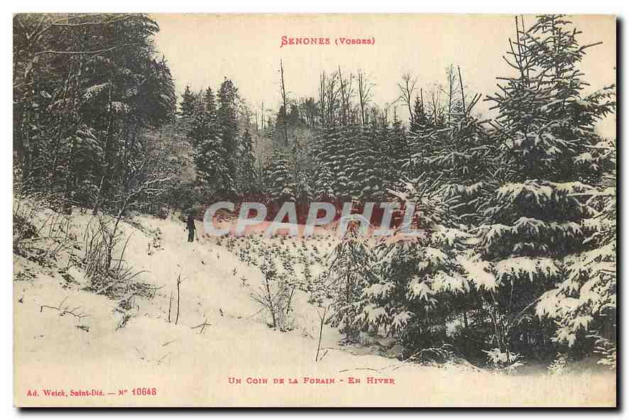 CPA Senones Vosges Un coin de la Forain en hiver 