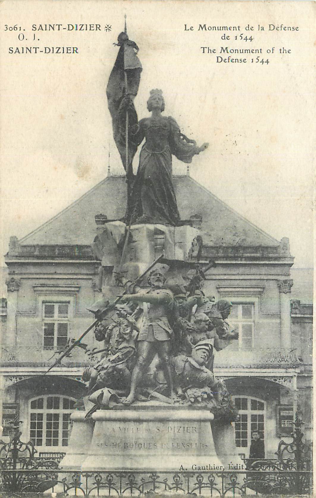 CPA Saint Dizier Le Monumet de la Defense 