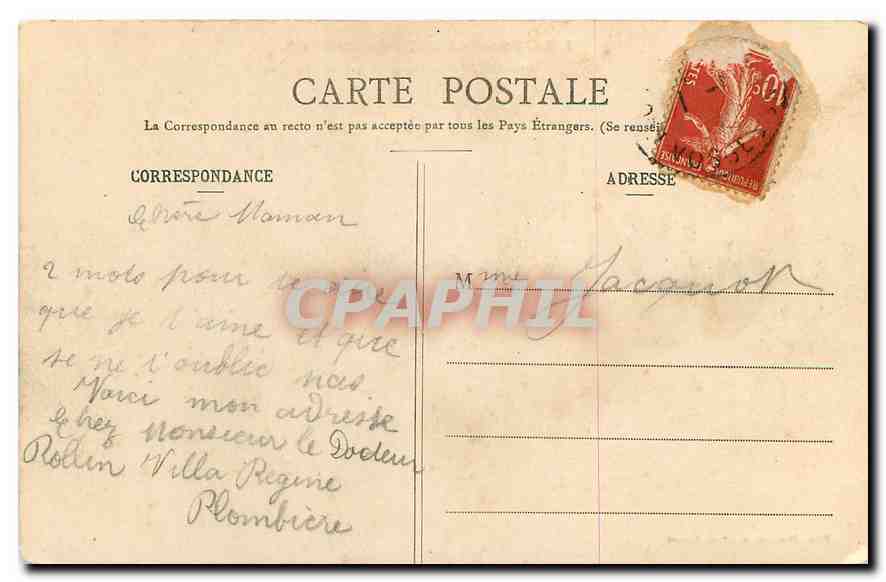 CPA Les Vosges Pittoresque Gerardmer Un Coin du Lac  — Rückseite