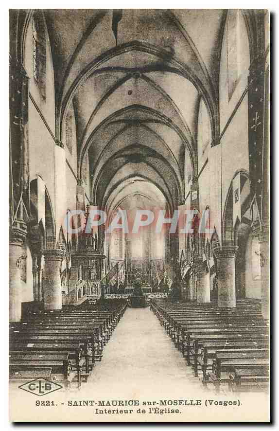 CPA Saint Maurice sur Moselle Vosges Interieur de l'Eglise 