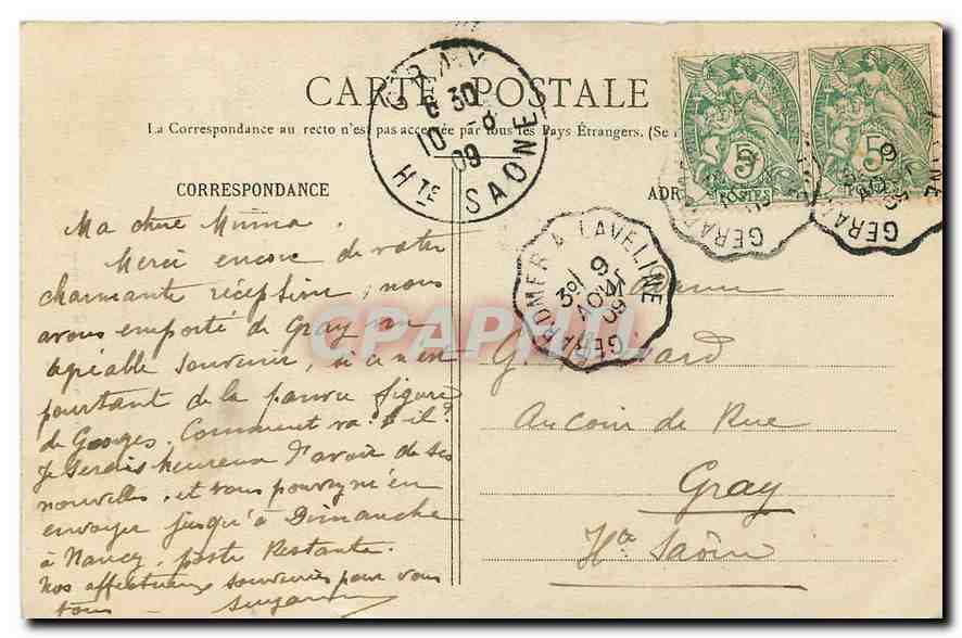 CPA Les Hautes Vosges Un Coin du Lac de Retournamer  — Rückseite