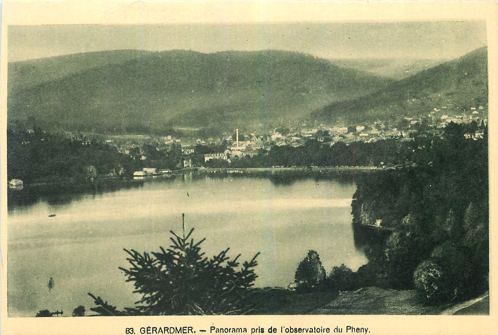 CPA Gerardmer Panorama pris de l'Observatoire du Pheny 