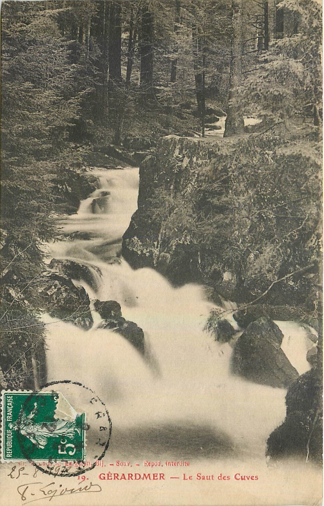 CPA Gerardmer Le Saut des Cuves 