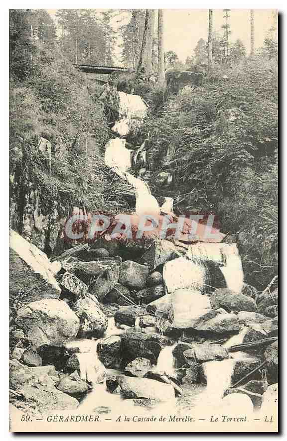 CPA Gerardmer A la Cascade de Merelle Le Torrent 