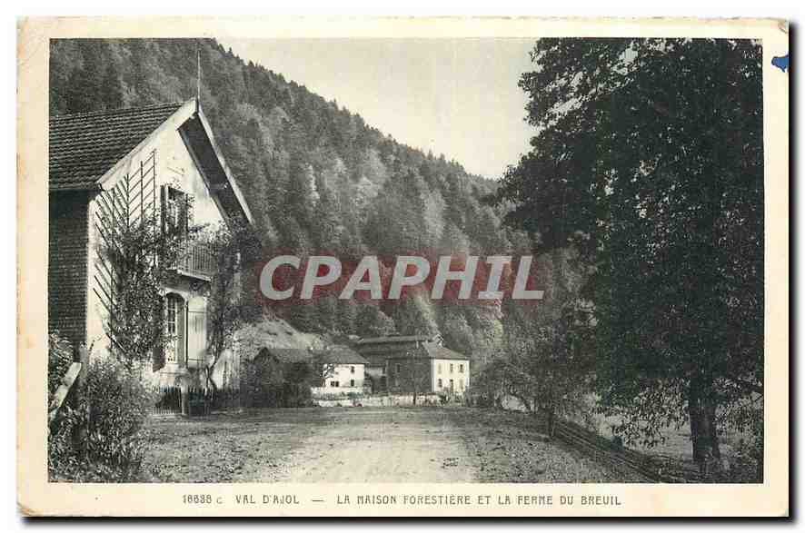 CPA Val d'ajol La Maison Forestiere et la Ferme du Breuil 