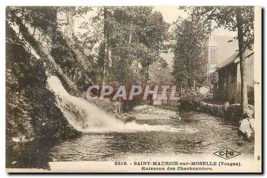 CPA Saint Maurice sur Moselle Vosges Ruisseau des Charbonniers 
