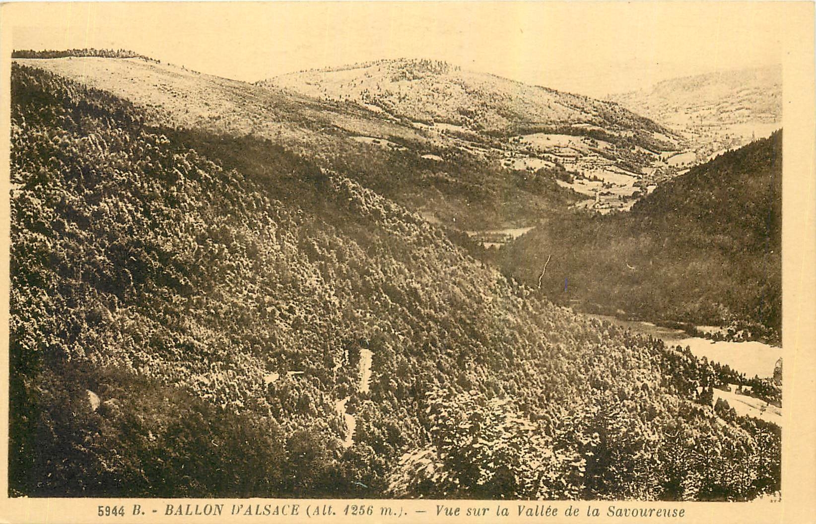 CPA Ballon d'Alsace Vue sur la Vallee de la Savoureuse 