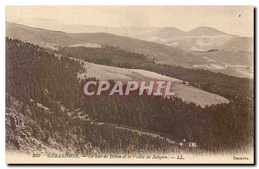 CPA Gerardmer Le Lac de Daren et la Vallee de Sulzern 