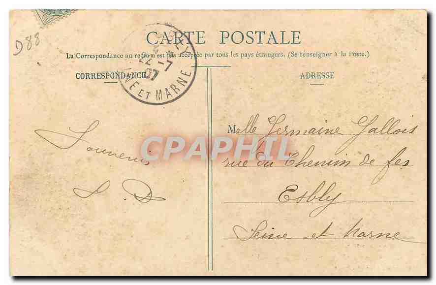 CPA Le Val d'Ajol La Route de la Feuillee Dorothee Hotel  — Rückseite