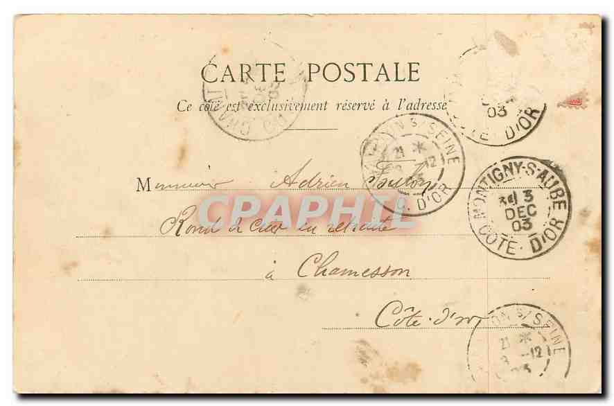 CPA Vue Exterieure du Pavillon Contrexeville — Rückseite