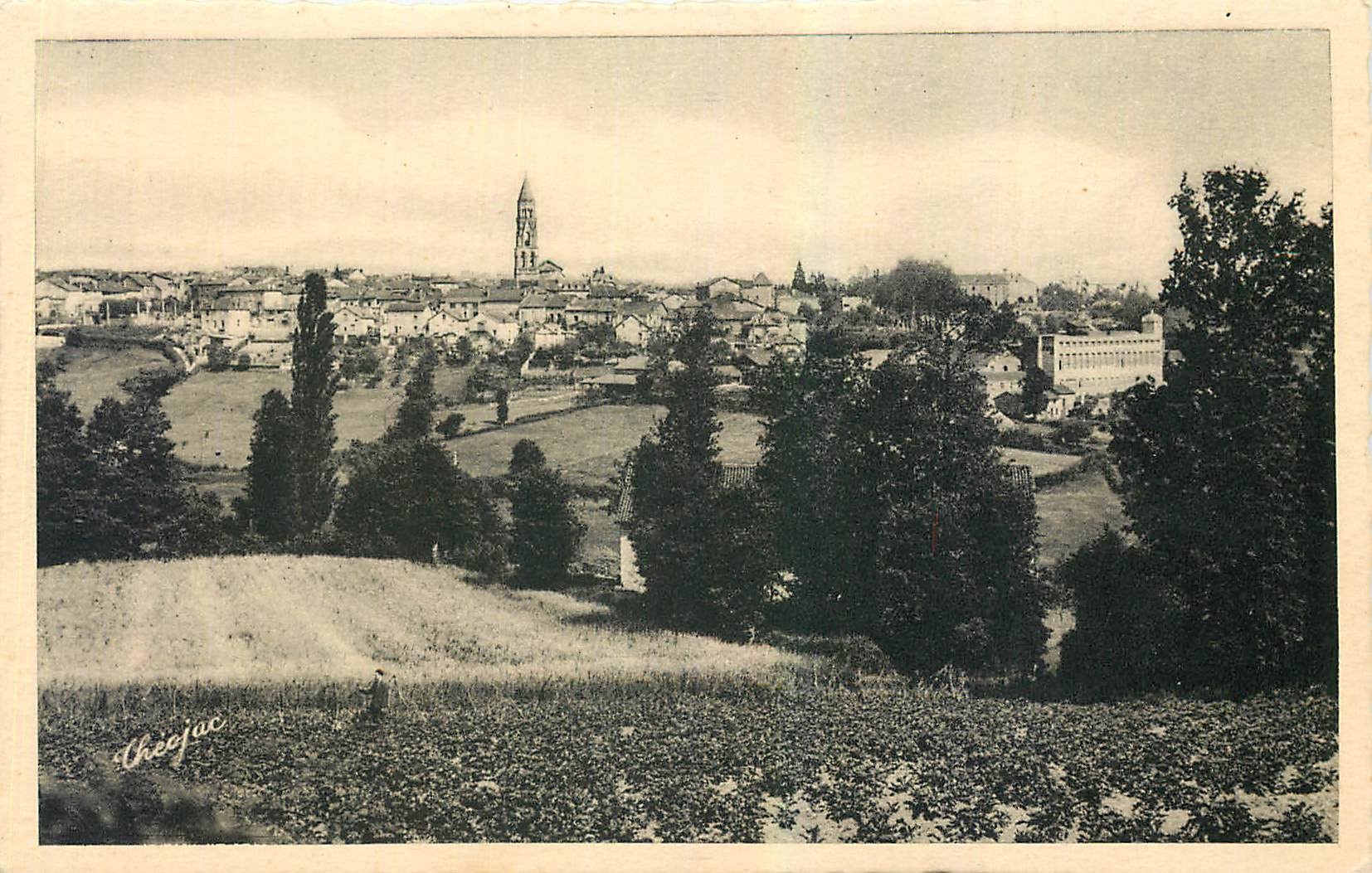 CPA Saint Leonard Haute Vienne Vue generale 