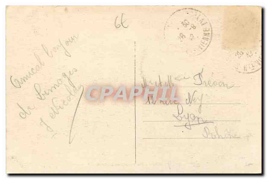 CPA Limoges Nouvelle Gare Limoges Benedictins  — Back