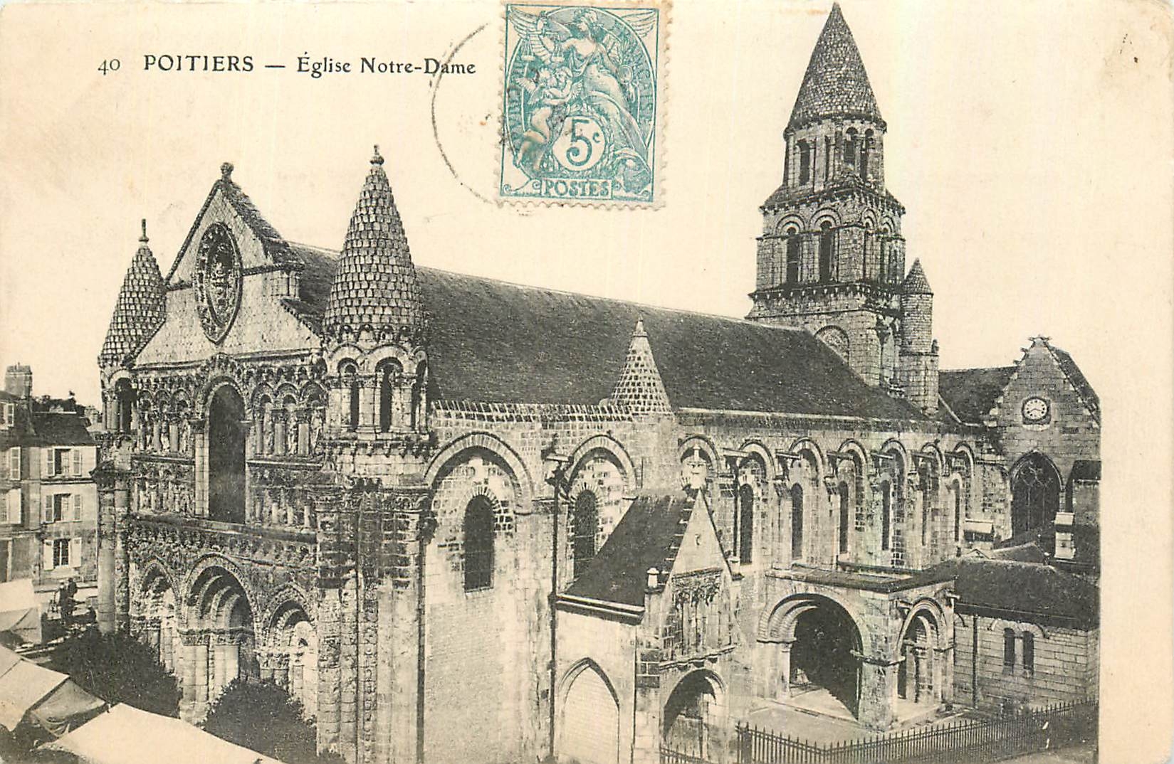 CPA Poitiers Eglise Notre Dame 