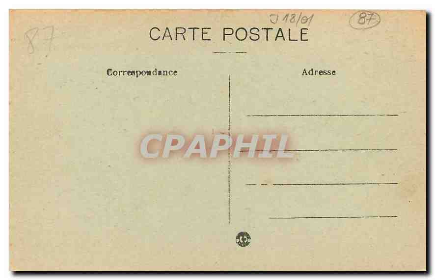 CPA Le Limousin Pittoresque St Sulpice Lauriere l'Etang  — Back