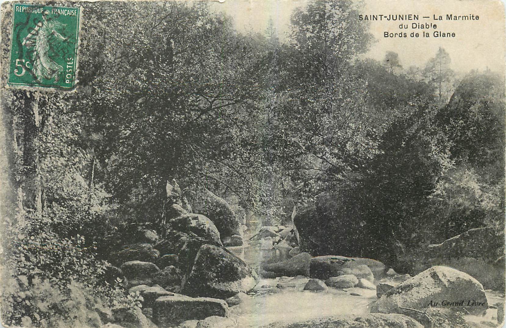 CPA Saint Junien La Marmite du Diable Bords de la Giane 