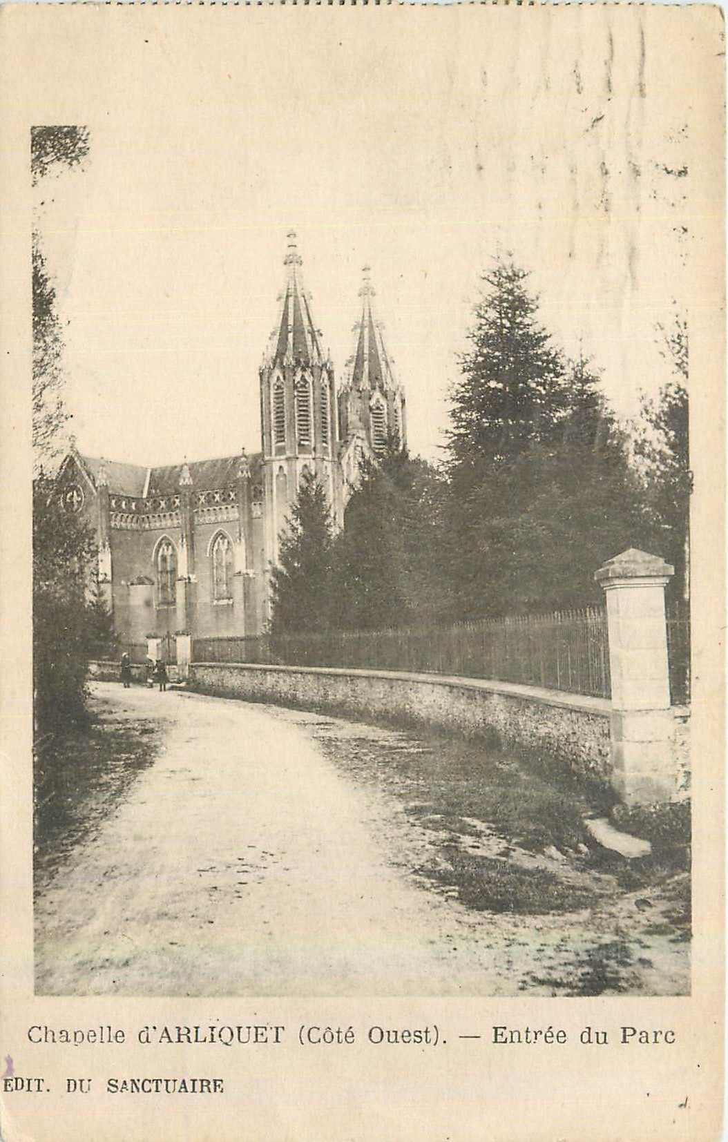 CPA Chapelle d'Arliquet cote Ouest Entree du Parc 