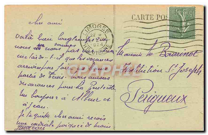 CPA Chapelle d'Arliquet cote Ouest Entree du Parc  — Back