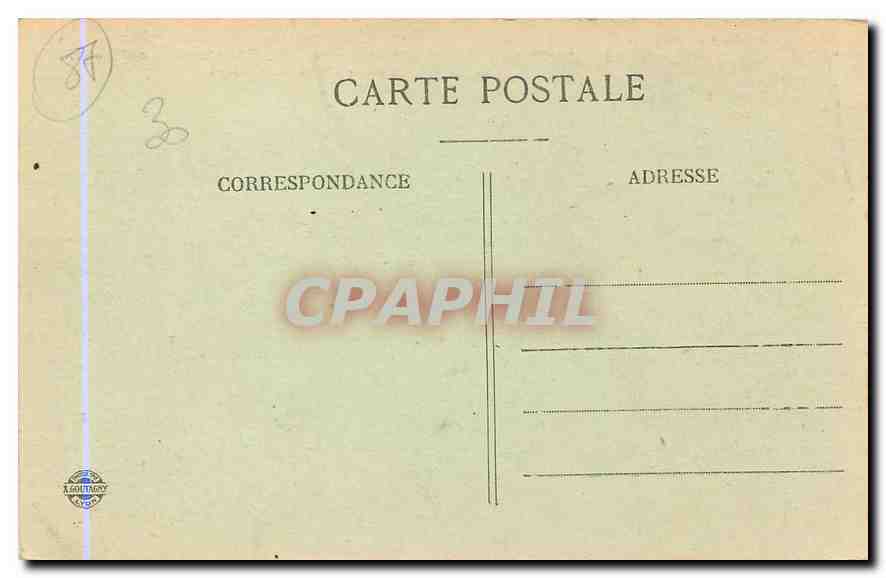CPA Saint Leonard Hte Vienne La Montagne de Clovis la Chapelle et le Pont de Noblat  — Rückseite