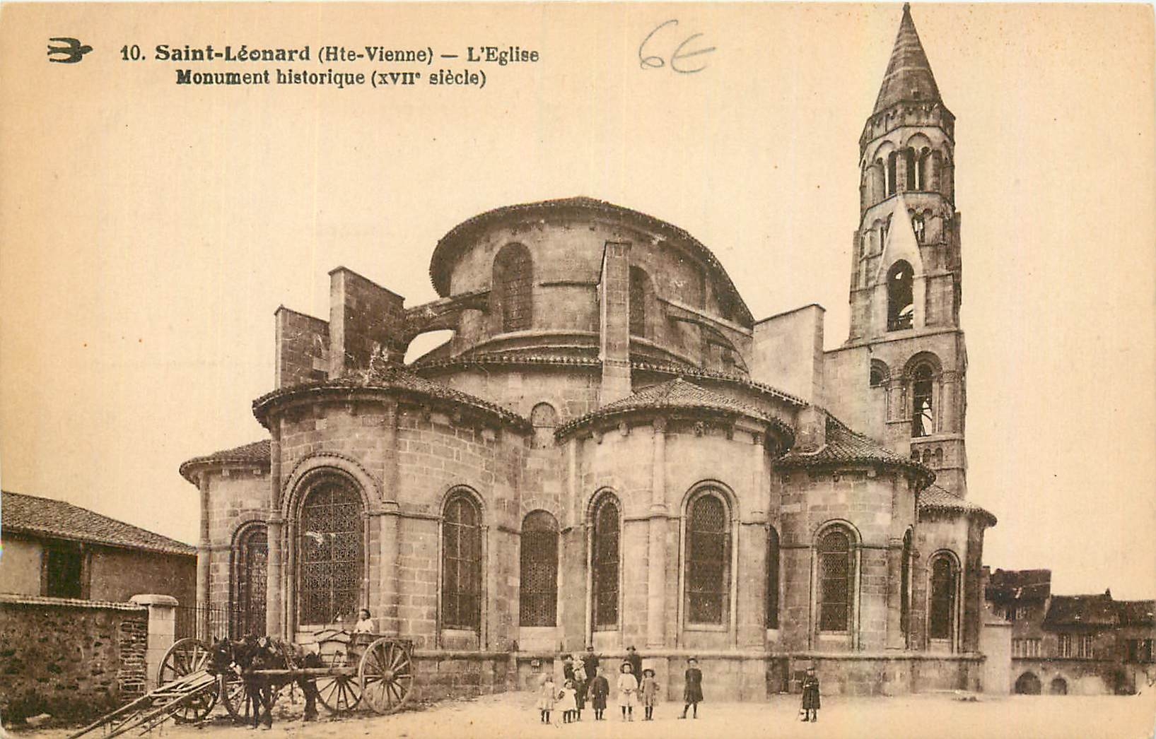 CPA Leonard Hte Vienne l'Eglise Monument historique 
