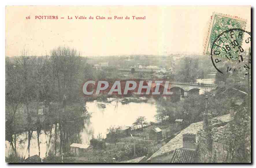 CPA Poitiers La Vallee du Clain au Pont du Tunnel 