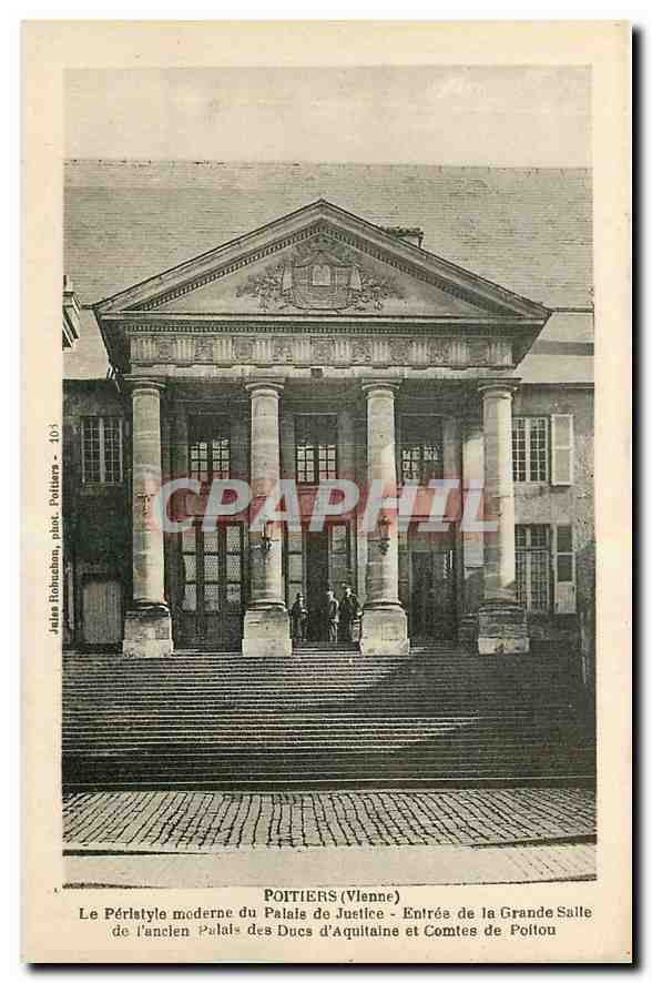 CPA Poitiers Vienne Le Perlstle du Palais de Justice 