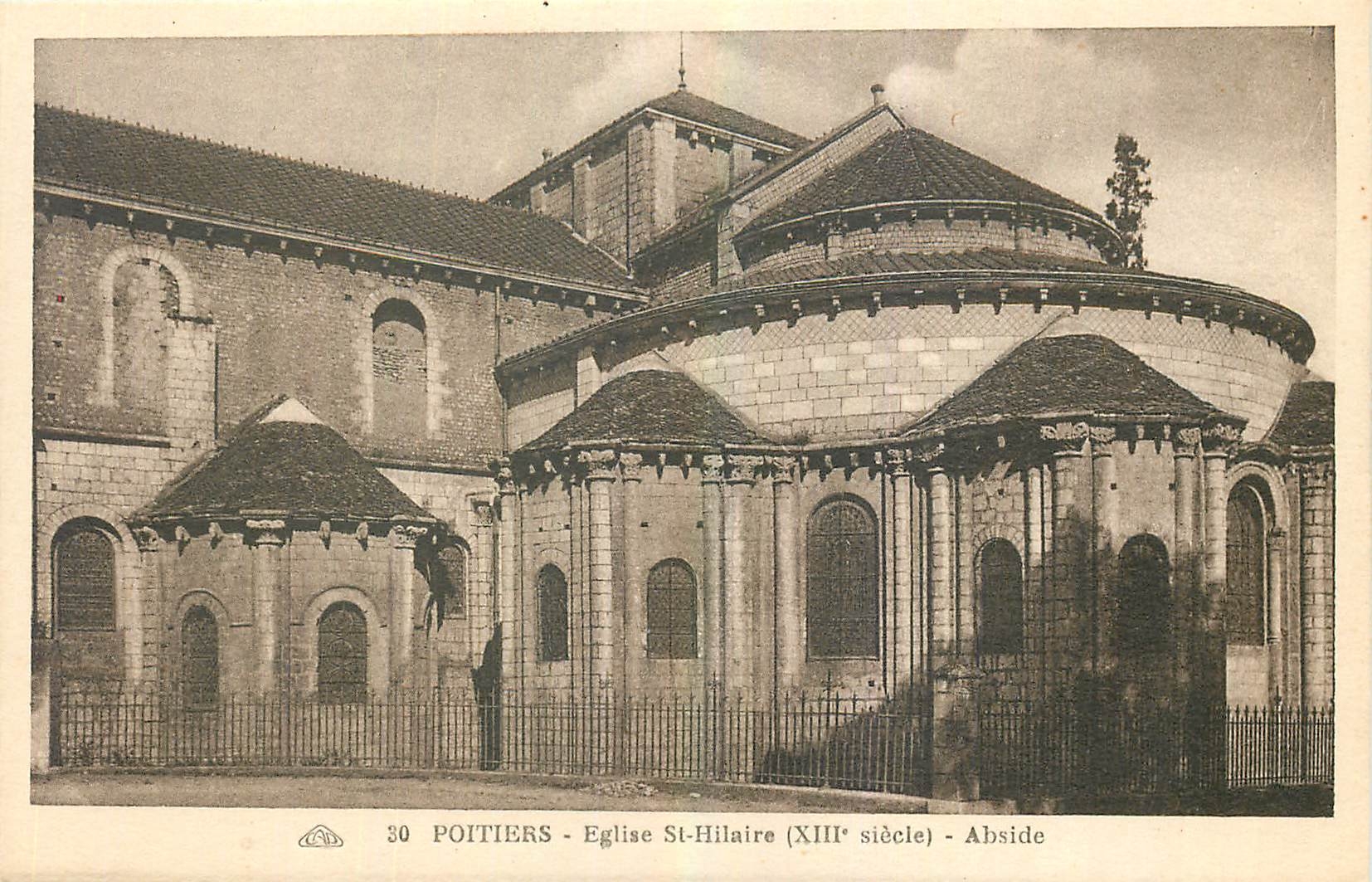 CPA Poitiers Eglise St Hilaire Abside 
