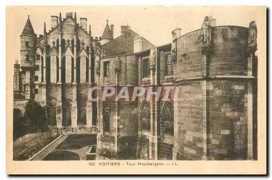CPA Poitiers Tour Montbergeon 