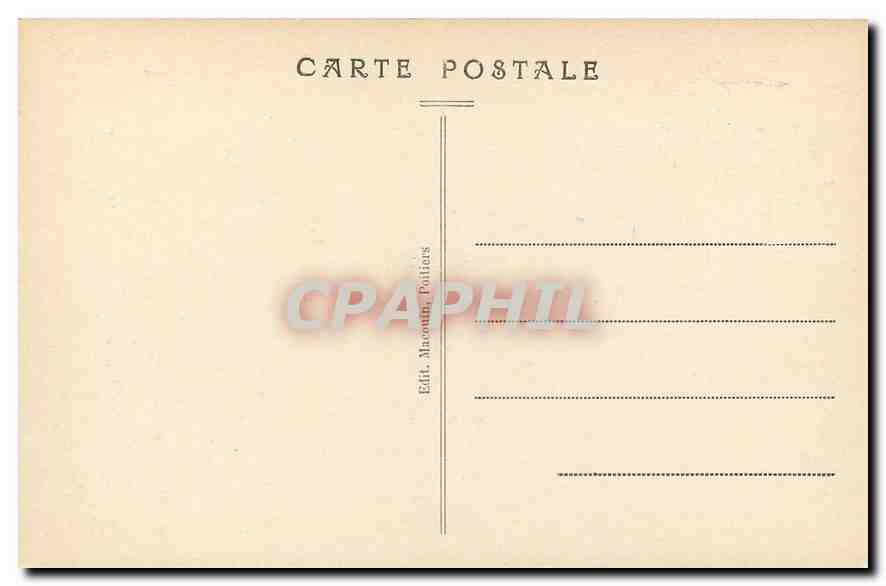 CPA Poitiers Eglise Notre Dame  — Back