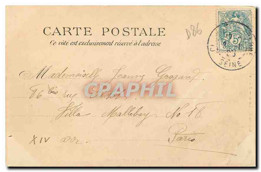 CPA Poitiers Eglise Saint Hilaire  — Back
