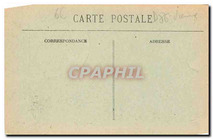 CPA Poitiers Vienne Escalier d'Honneur et Vestibule de la salle des fetes de l'hotel de ville — Back